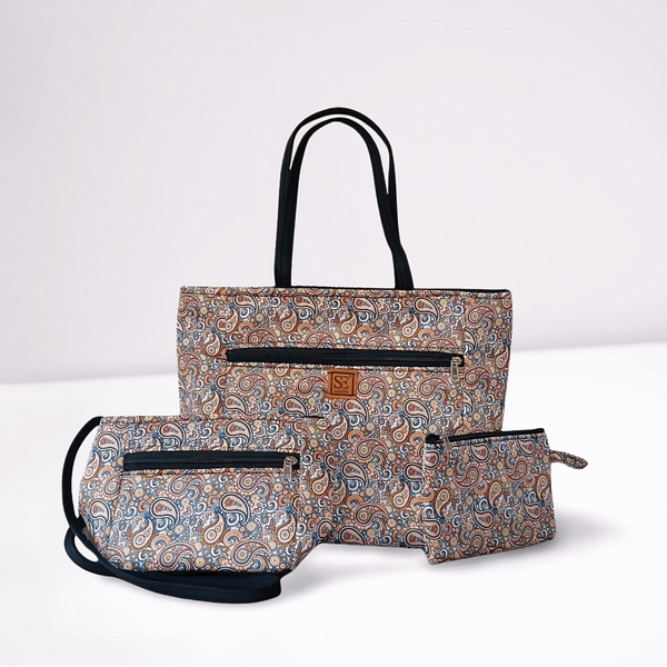 Traditional Regal Paisley Handbags Combo Set