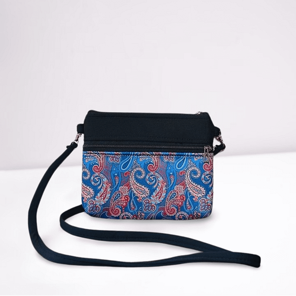 Traditional Blue Regal Sling Bag